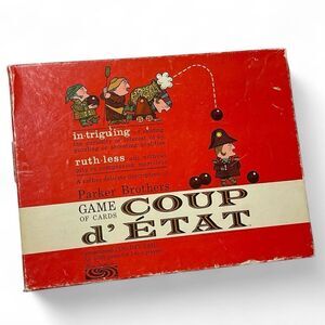 Vintage Coup d’ Etat Game of Cards Parker Brothers Parker Brothers INCOMPLETE